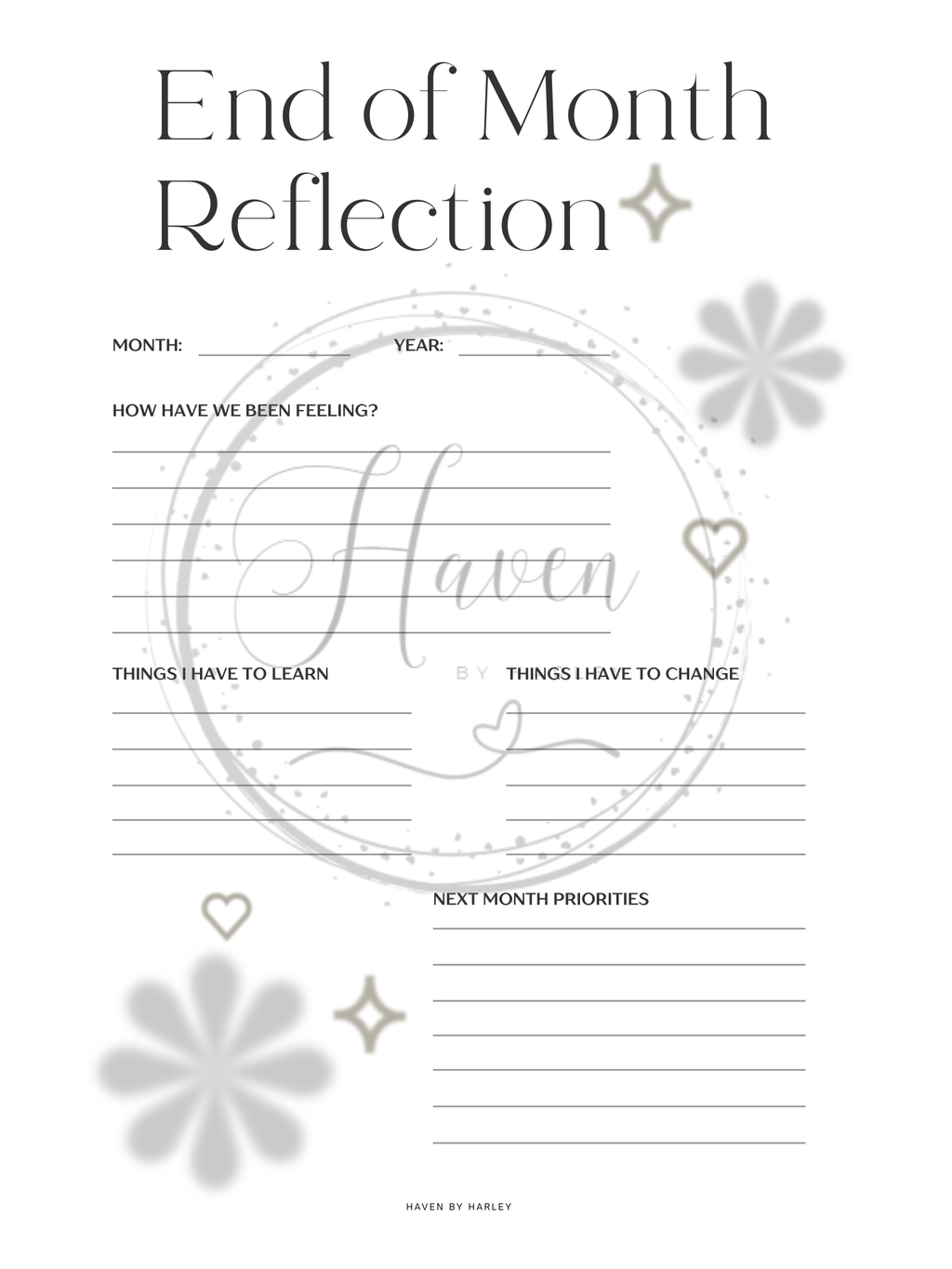 Plan-It Harley™ Starter Black Planner (Printable 8.5x11)