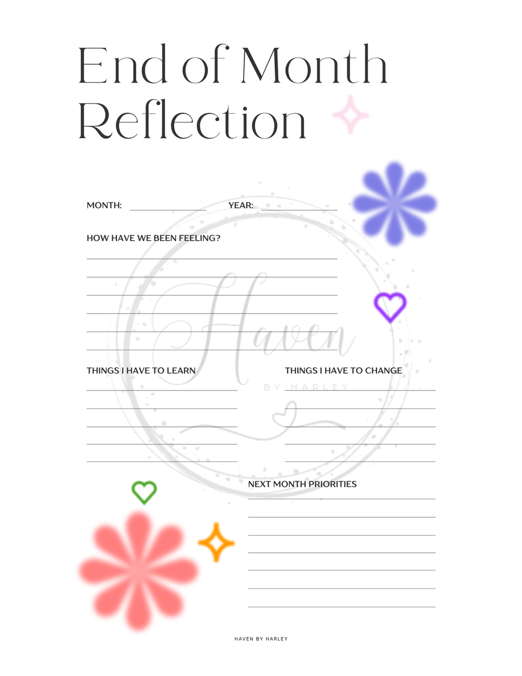 Plan-It Harley™ Starter Rainbow Planner (Printable 8.5x11)