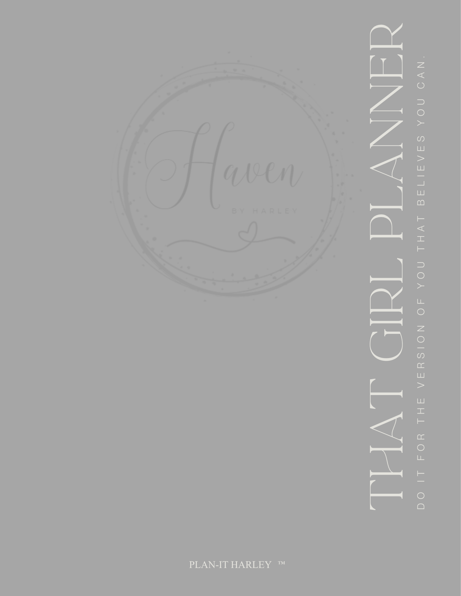 Plan-It Harley™ Starter Black Planner (Printable 8.5x11)